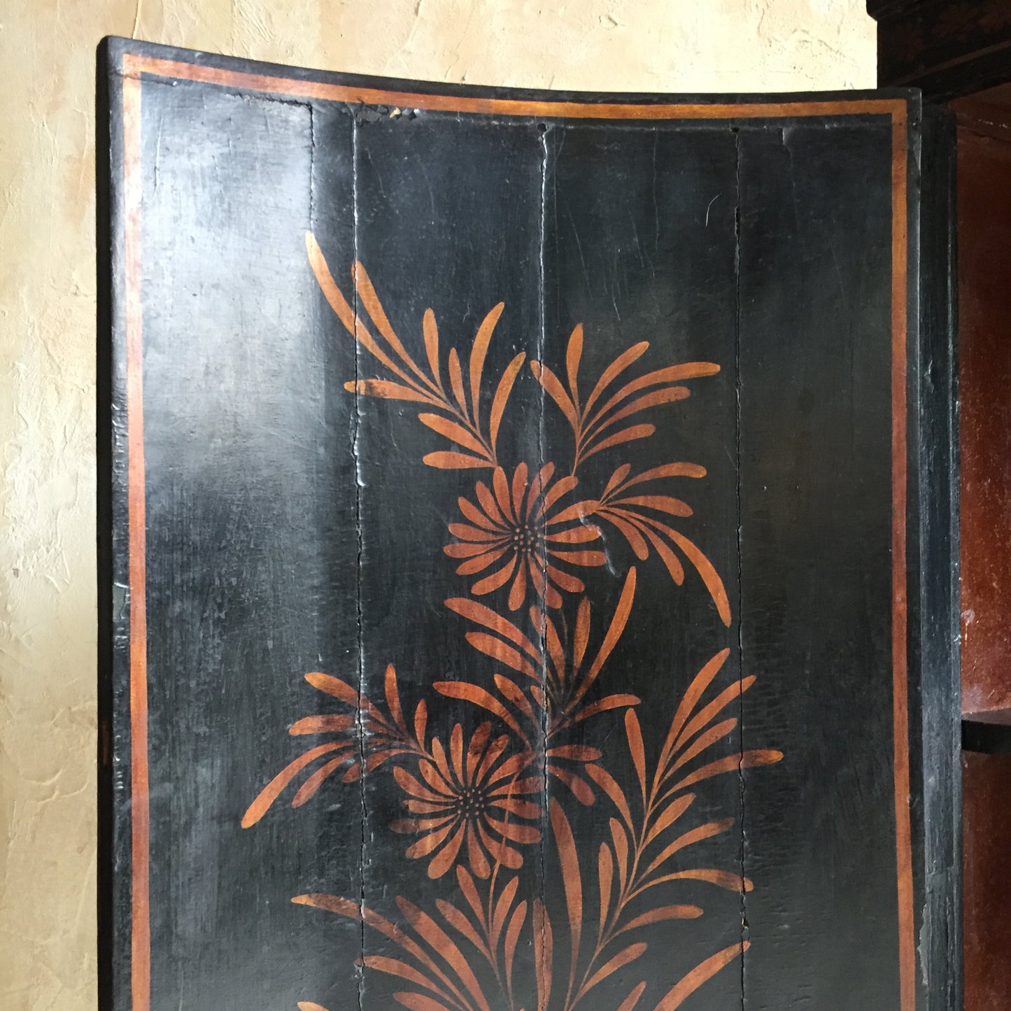 19th Century Chinoiserie Corner Cupboard