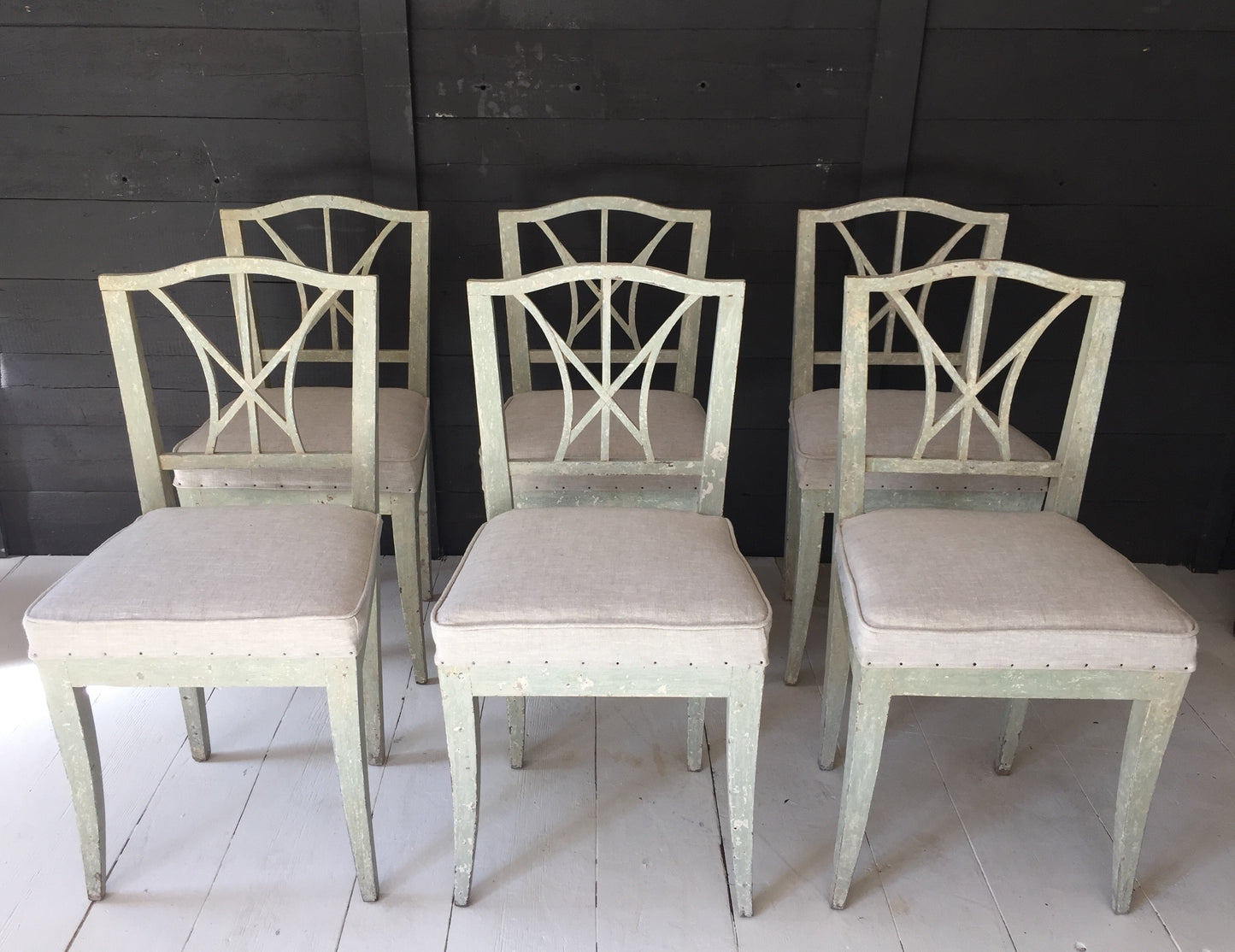 Six Swedish/Danish Dining Chairs
