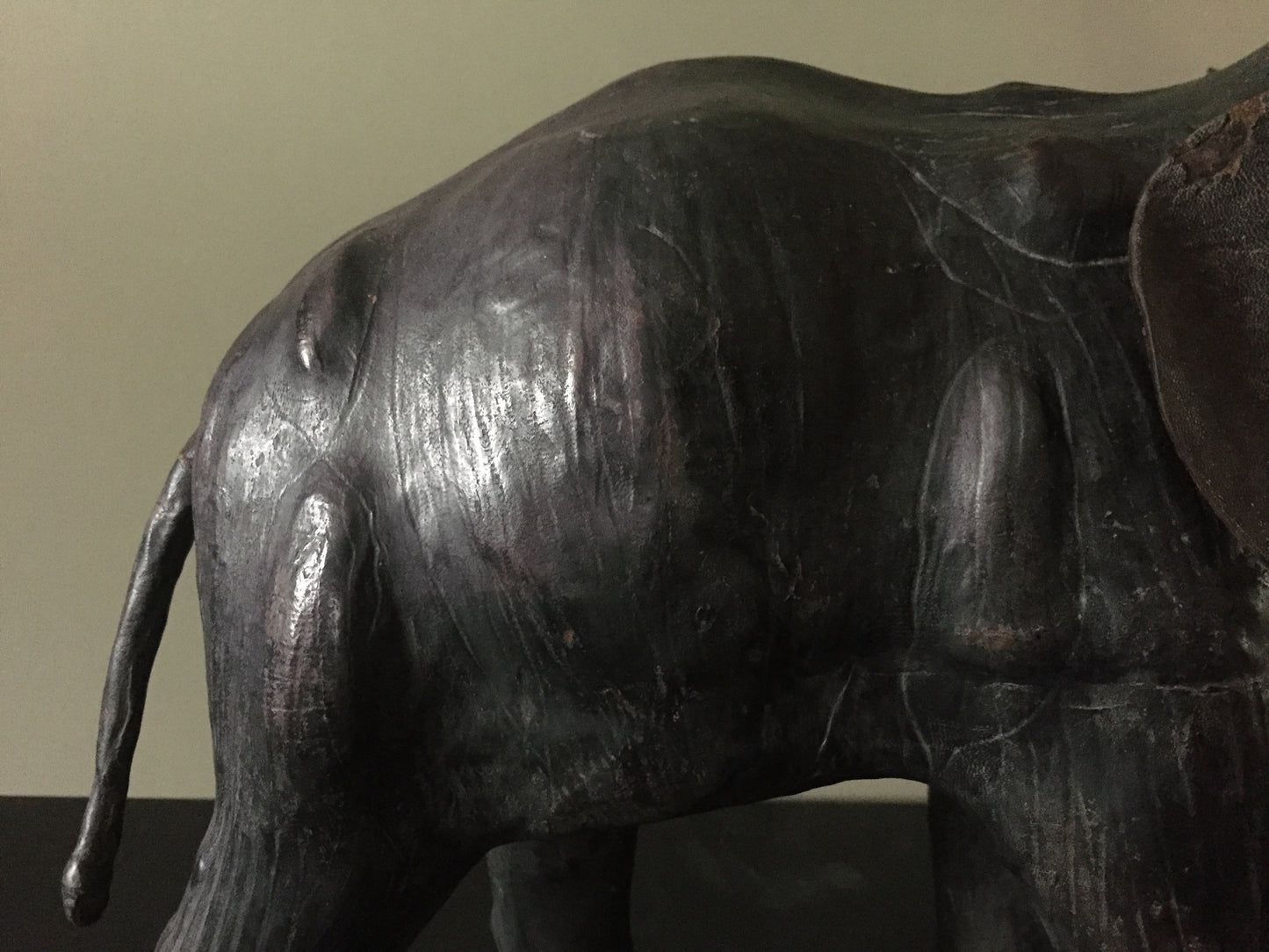Vintage Leather Elephant