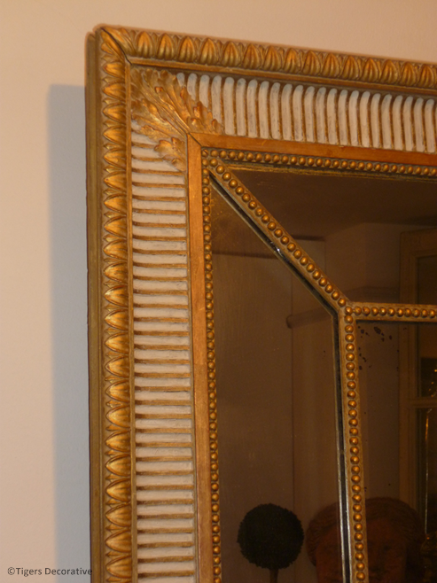 19th Century English Gilt Cushion Frame Mirror