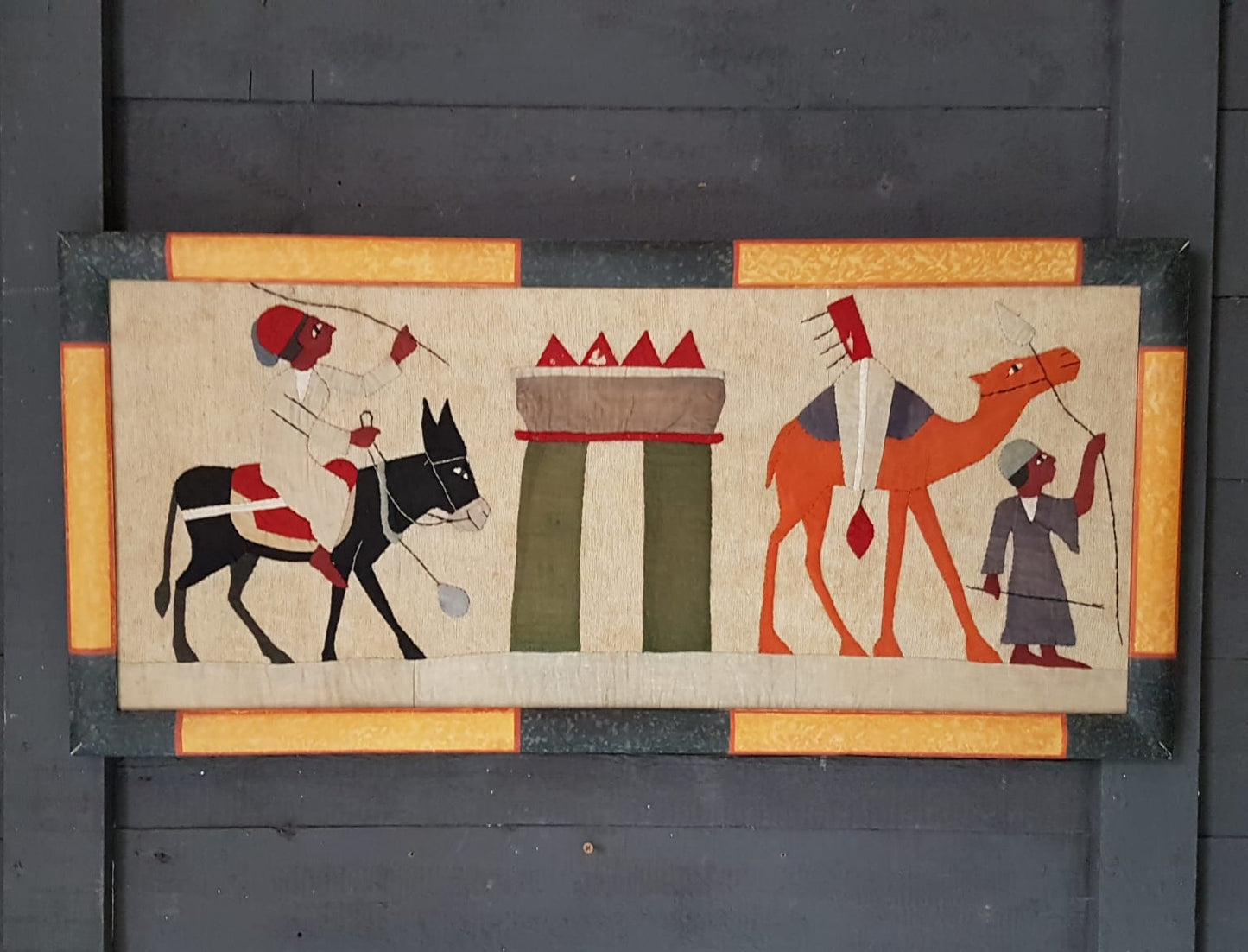 Framed Egyptian Appliqué Panels