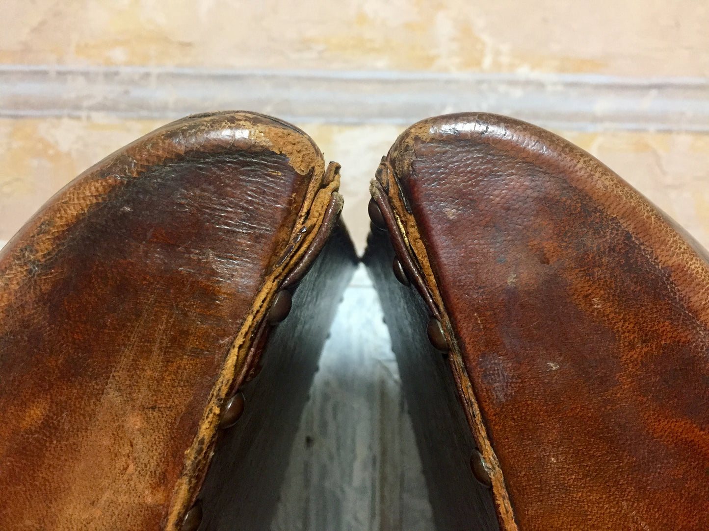 Pair Of Leather Arm Chairs