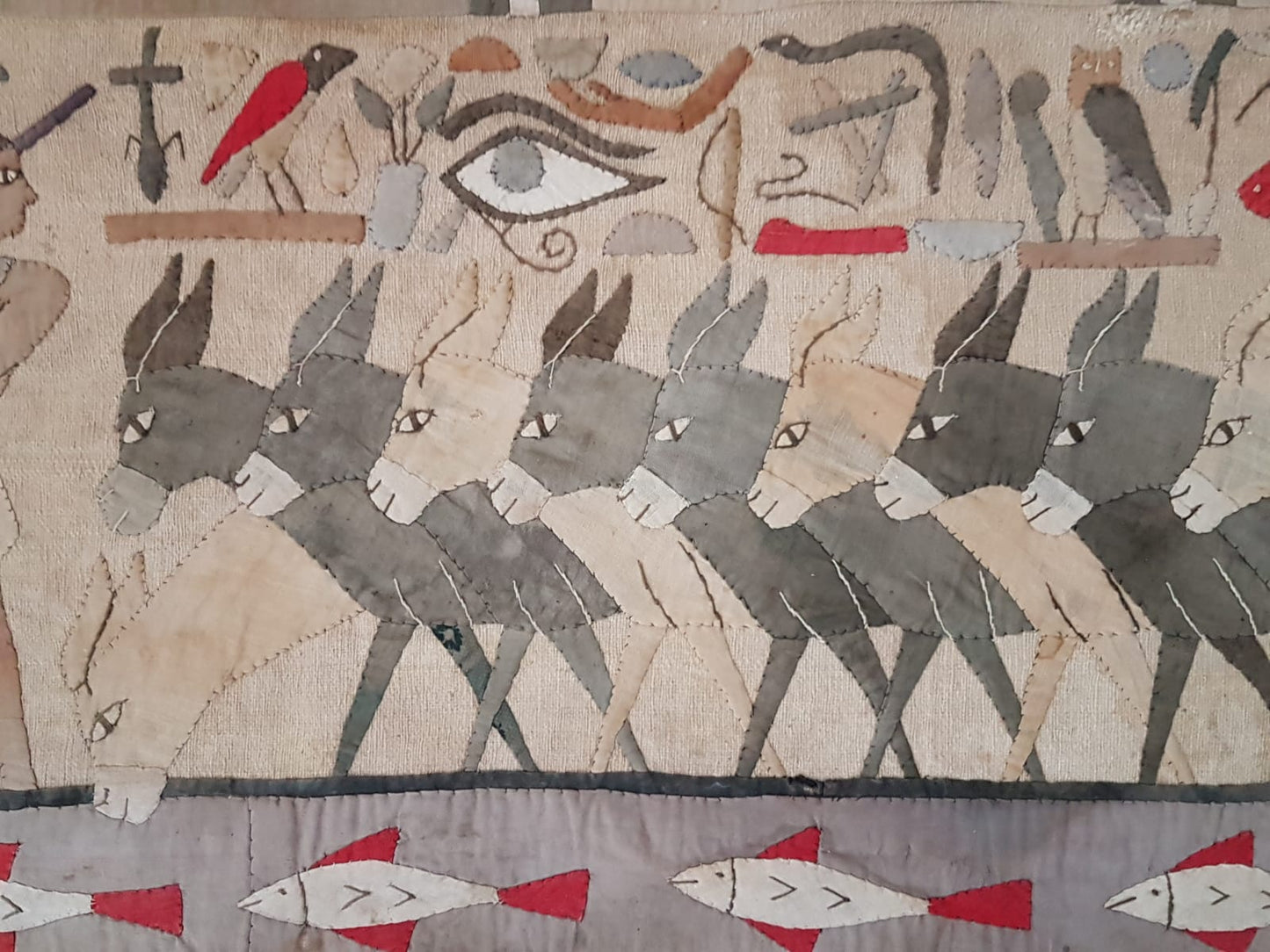 Framed Egyptian Appliqué Panels