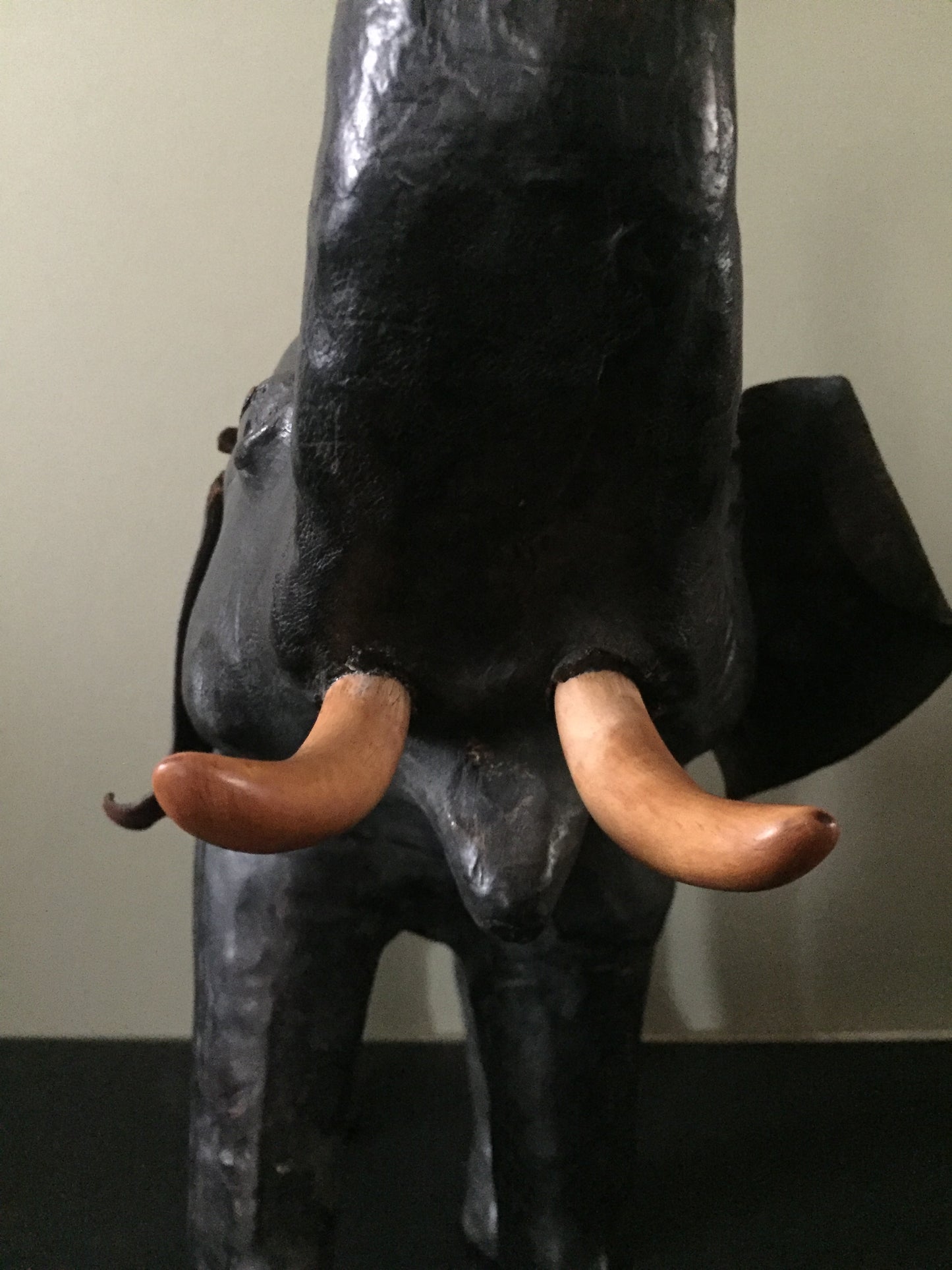Vintage Leather Elephant