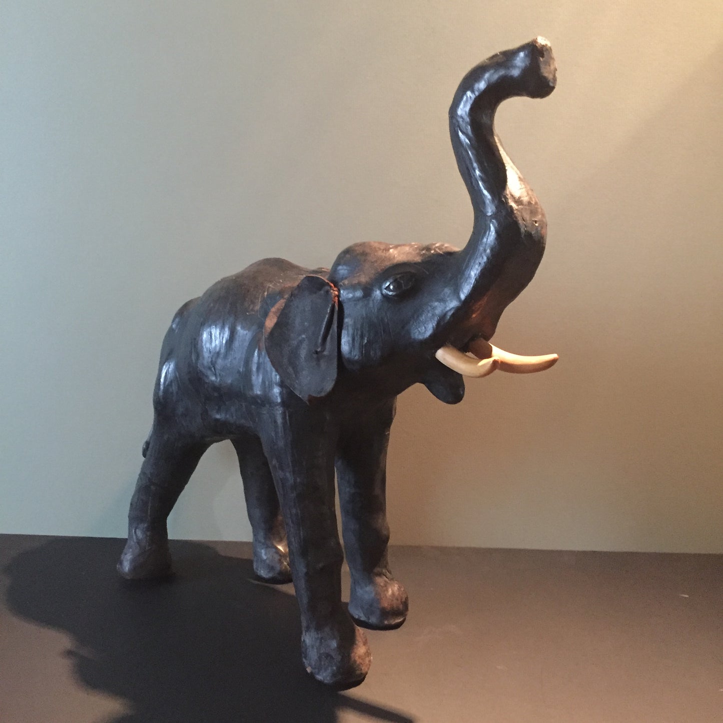 Vintage Leather Elephant
