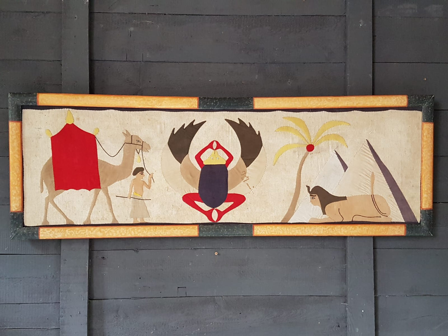Framed Egyptian Appliqué Panels