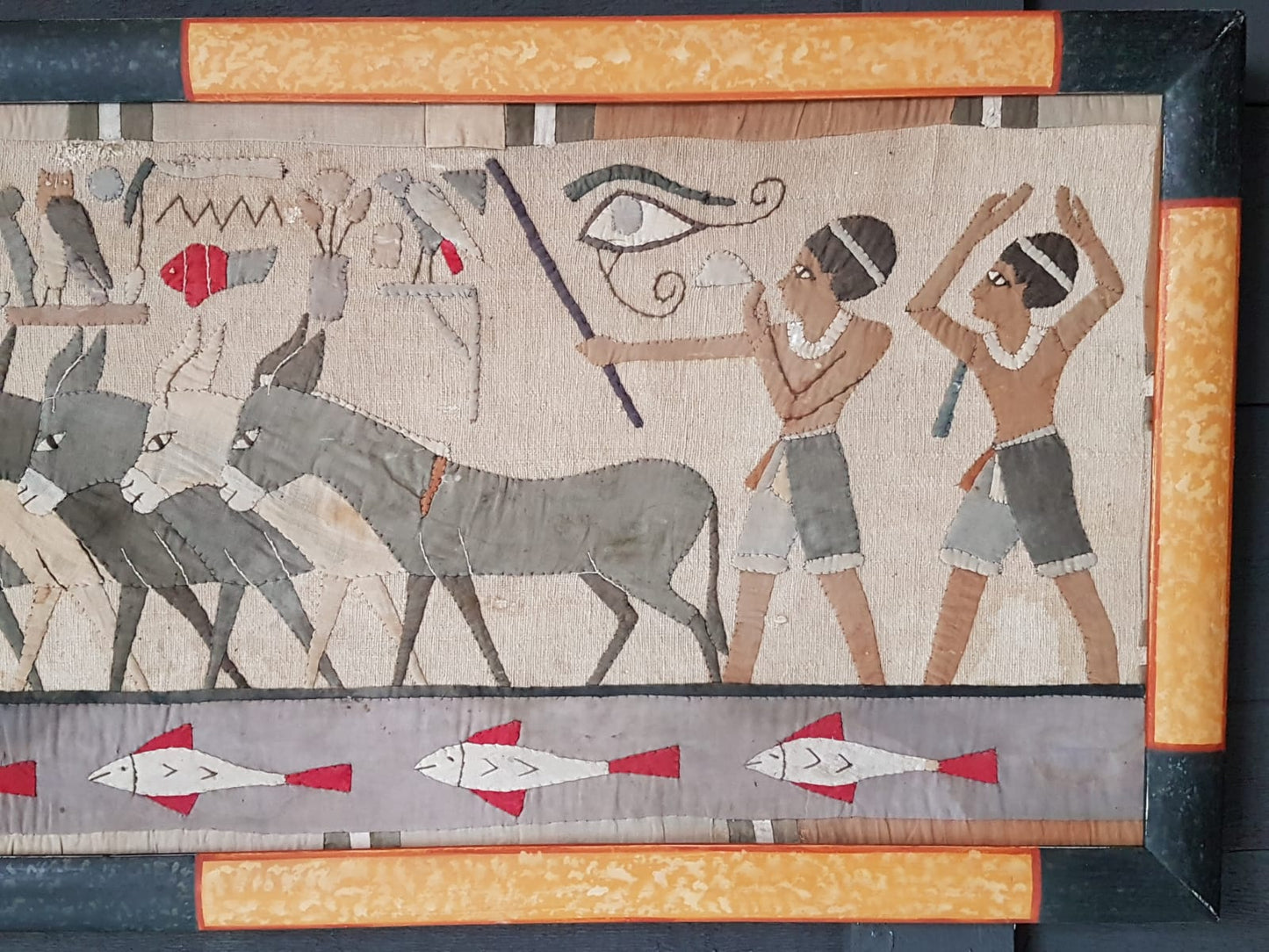 Framed Egyptian Appliqué Panels