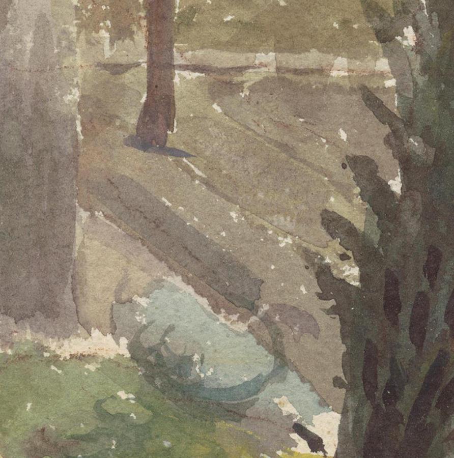 Strawberry Cottage Vegetable Garden, By Evelyn Dunbar