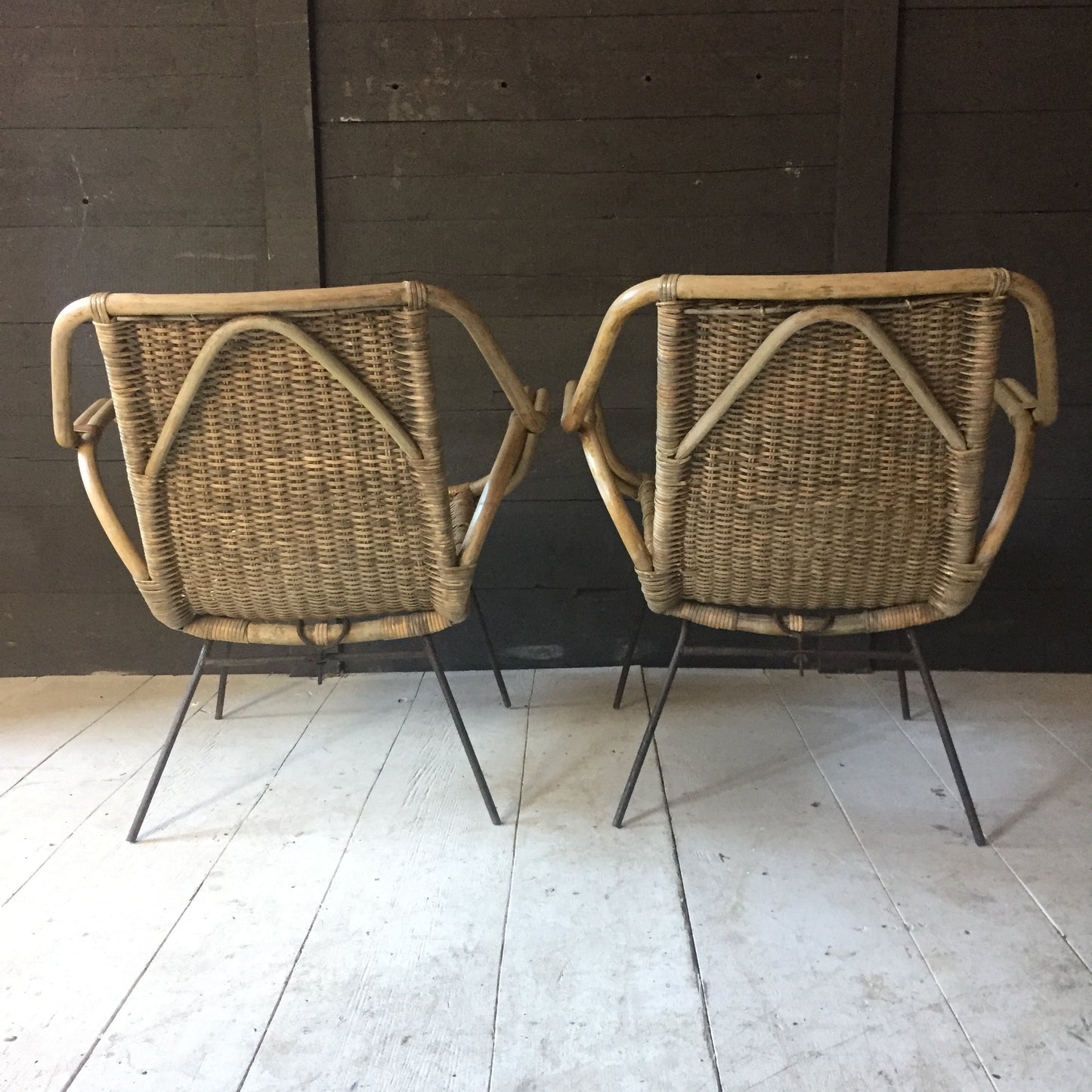 Pair Of Cane Arm Chairs