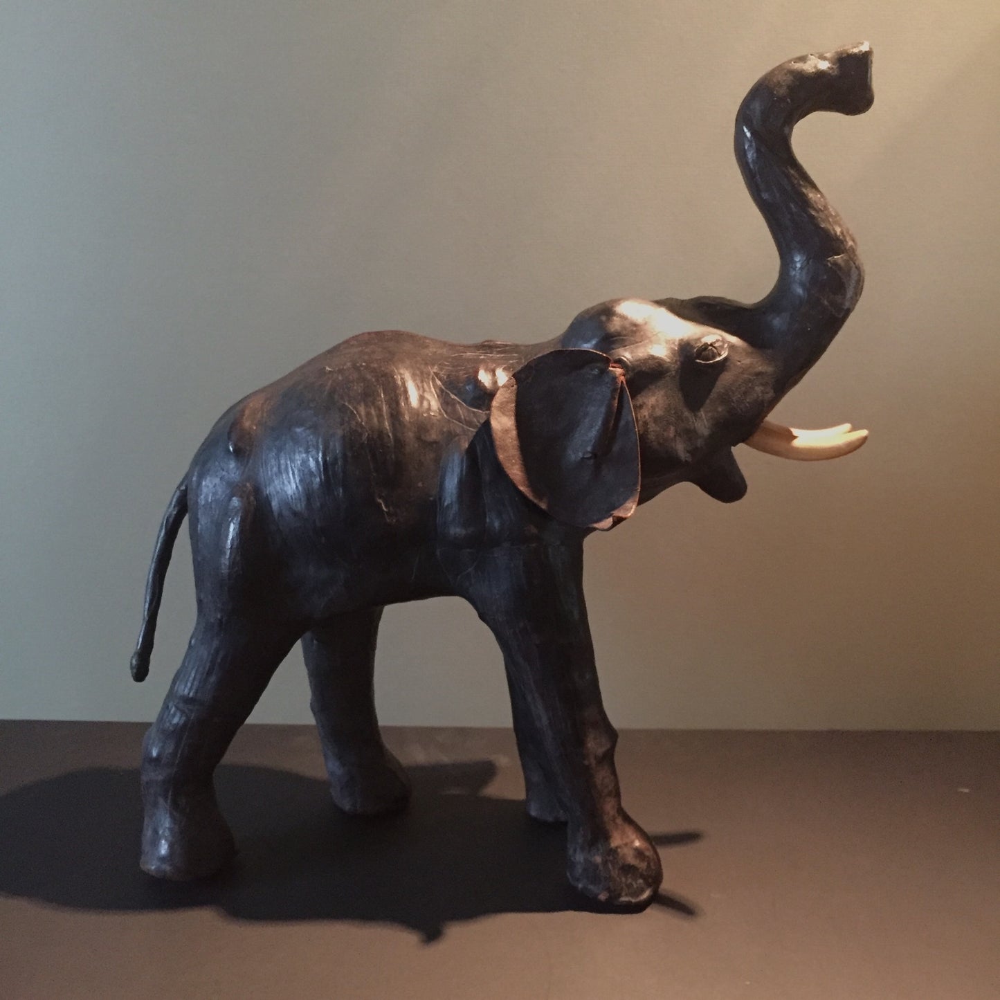 Vintage Leather Elephant