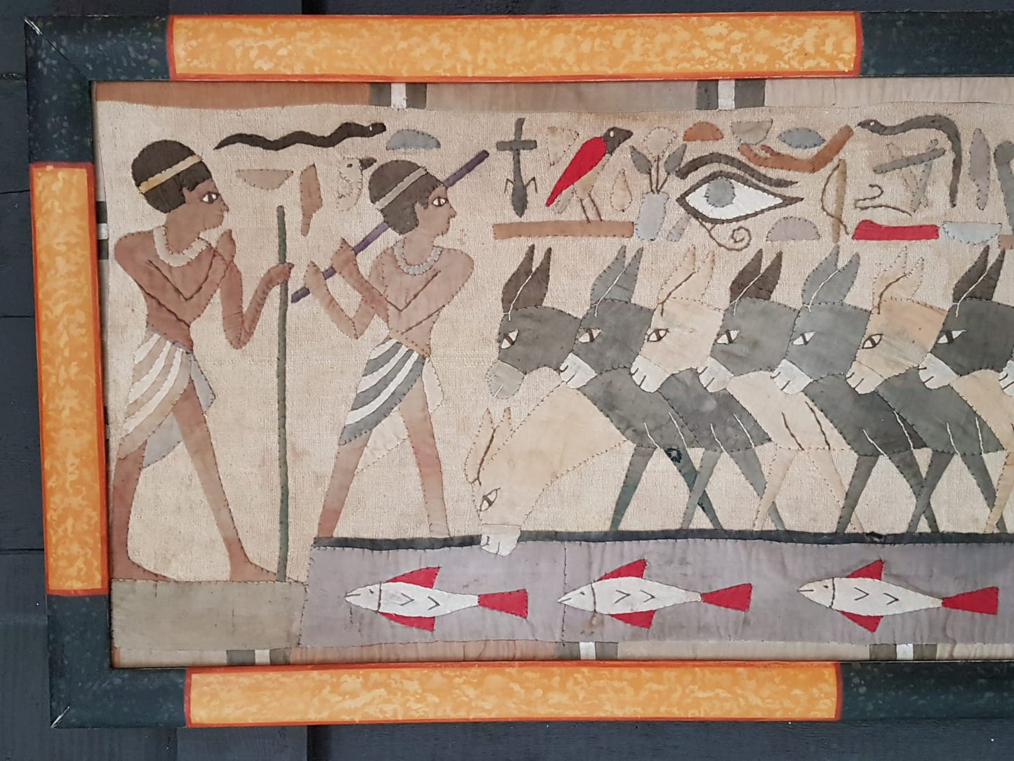 Framed Egyptian Appliqué Panels