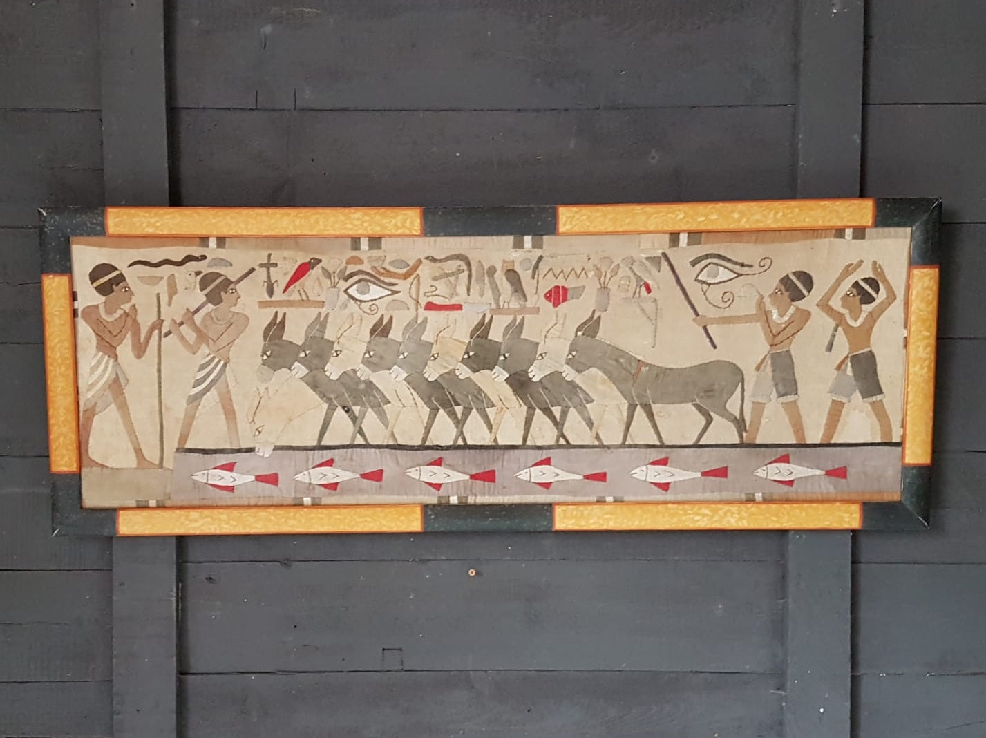 Framed Egyptian Appliqué Panels