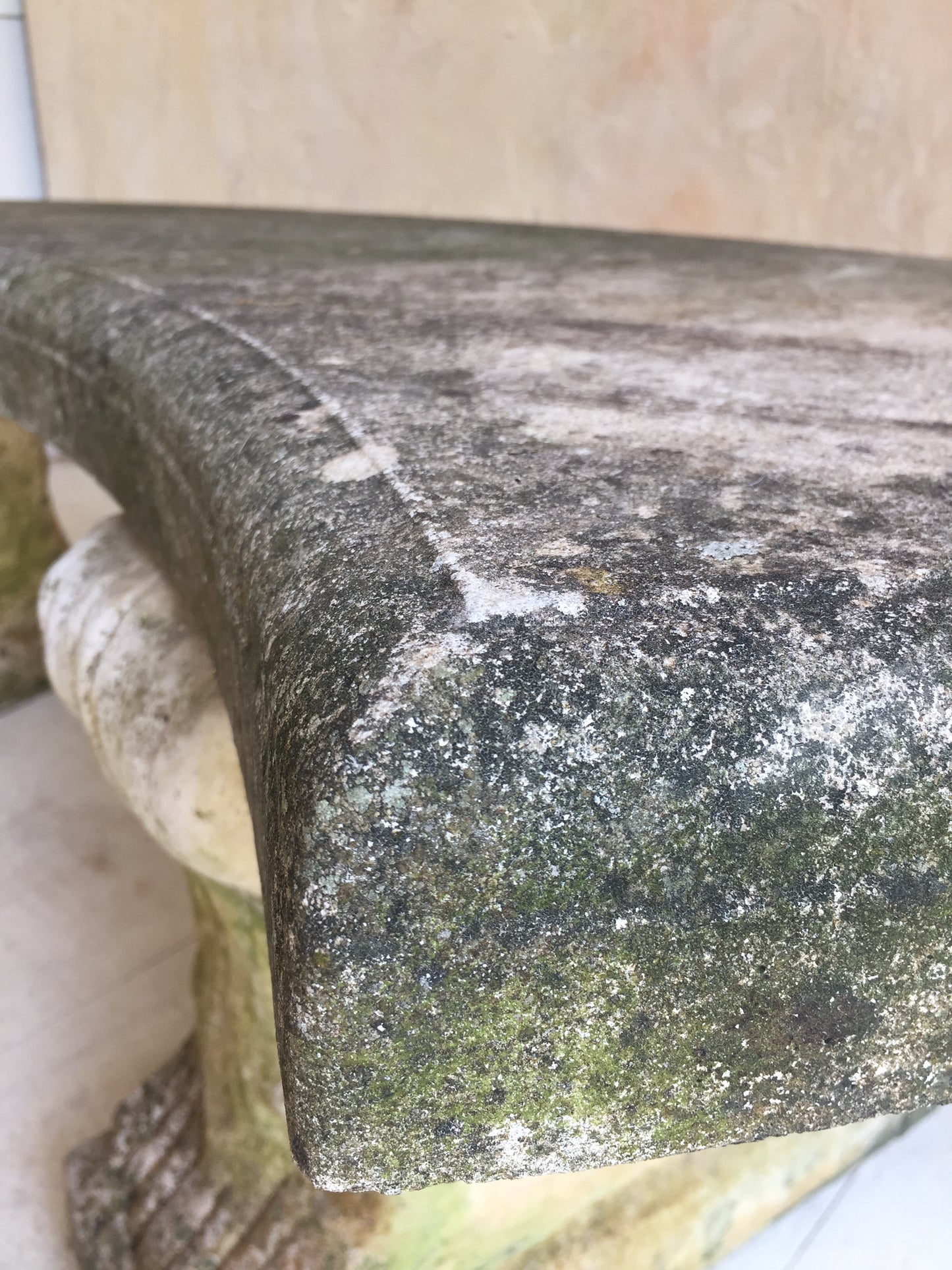 Curved Stone Bench