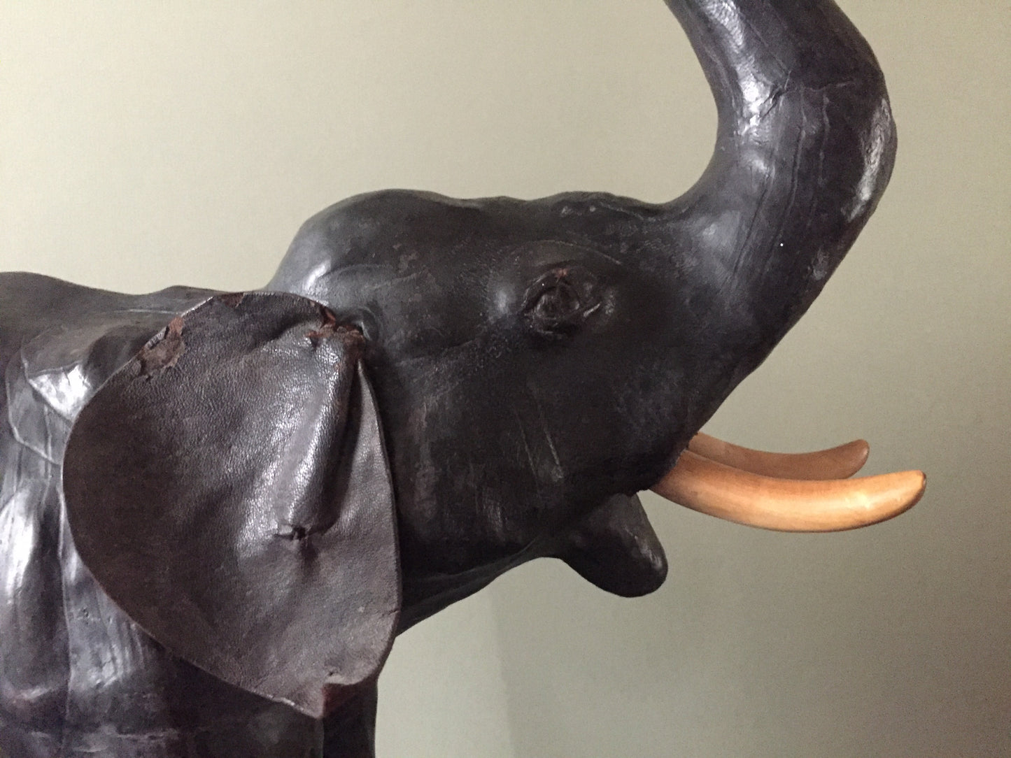 Vintage Leather Elephant