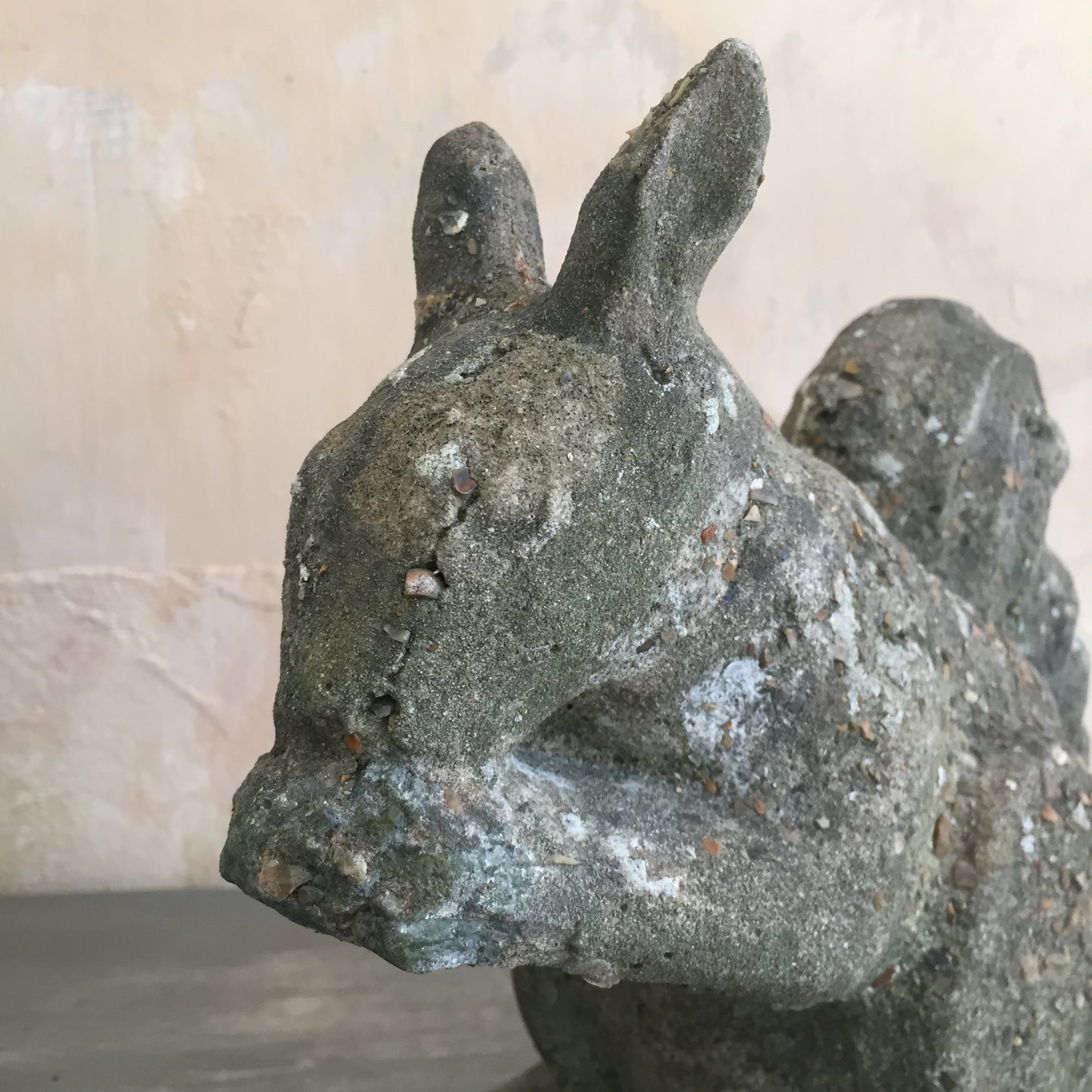 Pair Of Composite Stone Squirrels