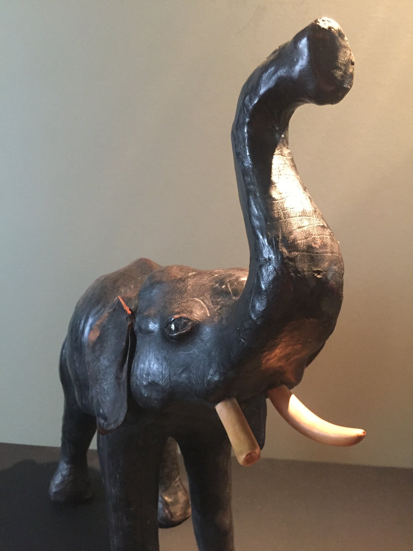 Vintage Leather Elephant
