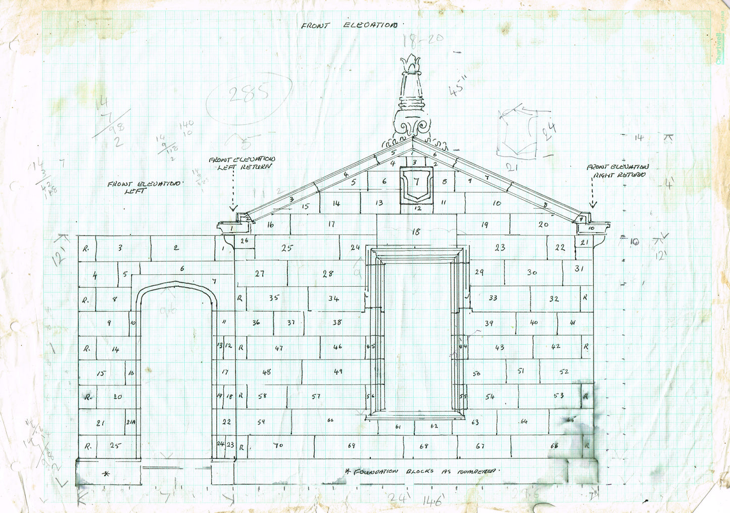 19th Century Dismantled Sandstone Cottage