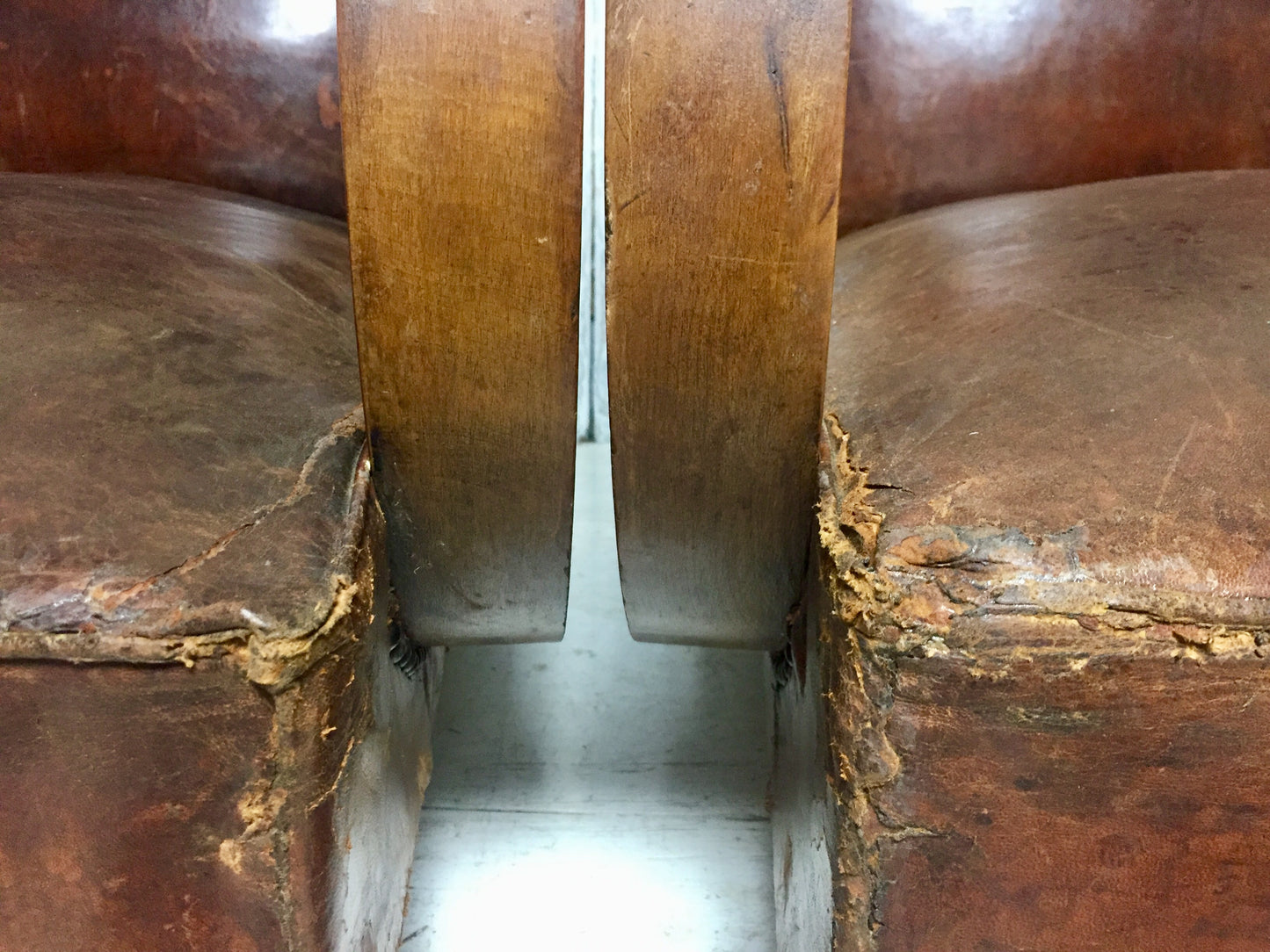 Pair Of Leather Arm Chairs