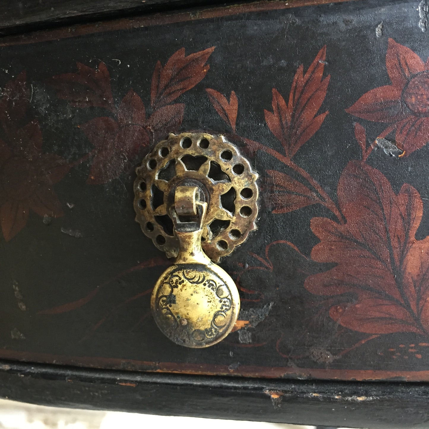 19th Century Chinoiserie Corner Cupboard