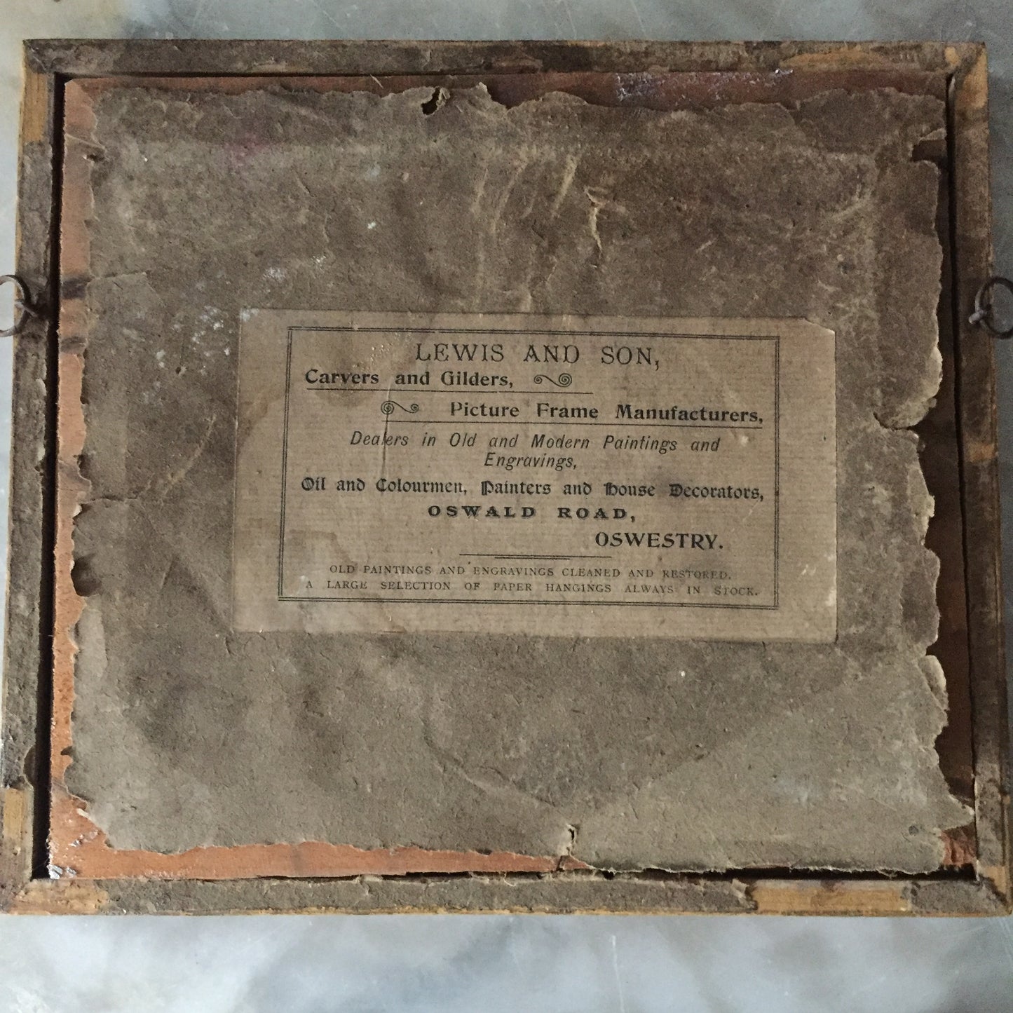 Framed Festive Pen & Ink Watercolour