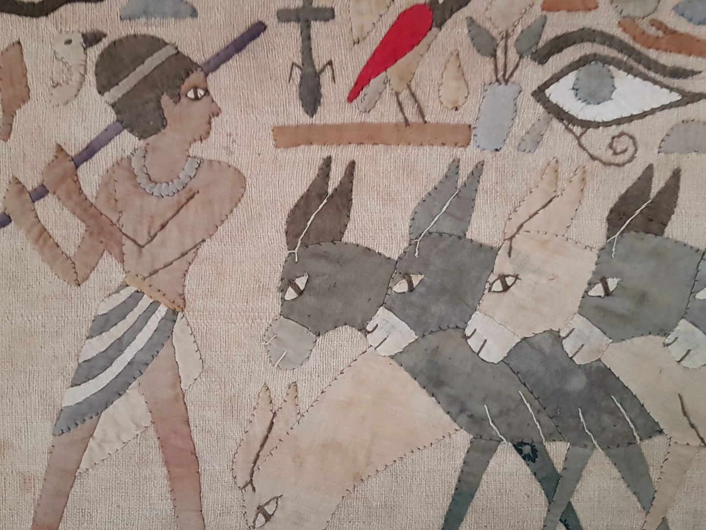Framed Egyptian Appliqué Panels
