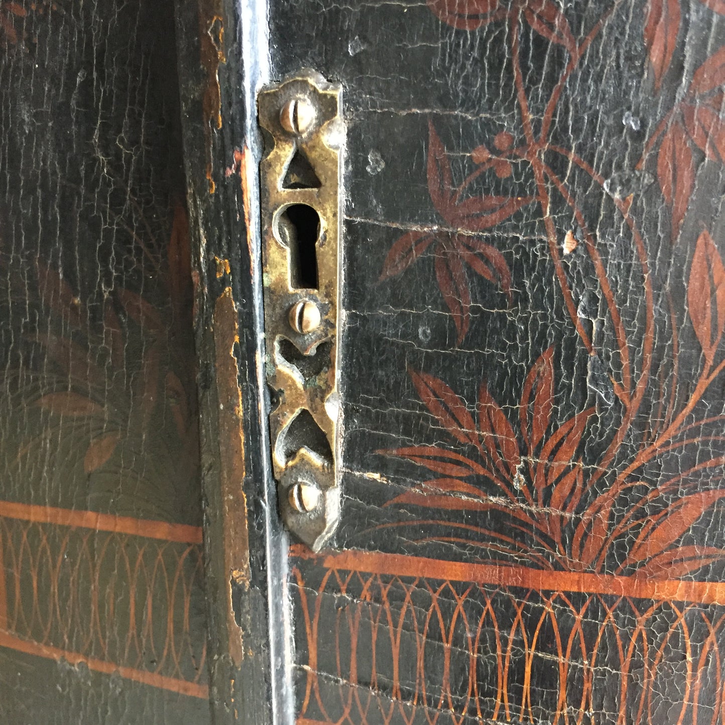 19th Century Chinoiserie Corner Cupboard
