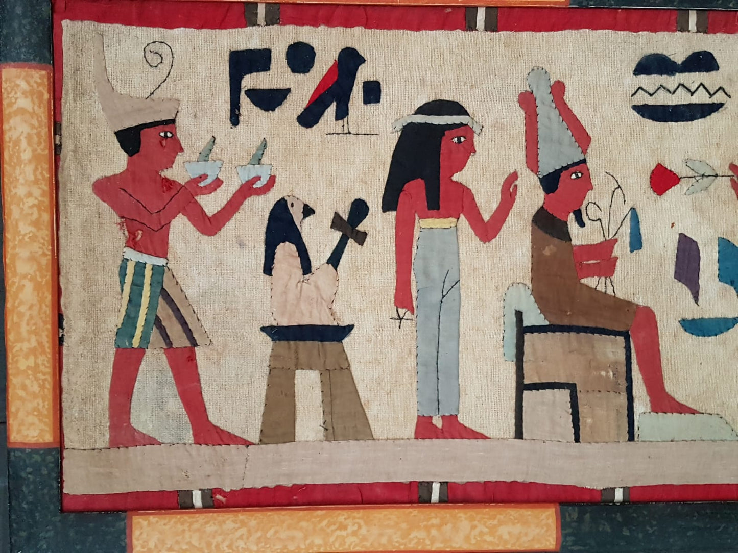 Framed Egyptian Appliqué Panels