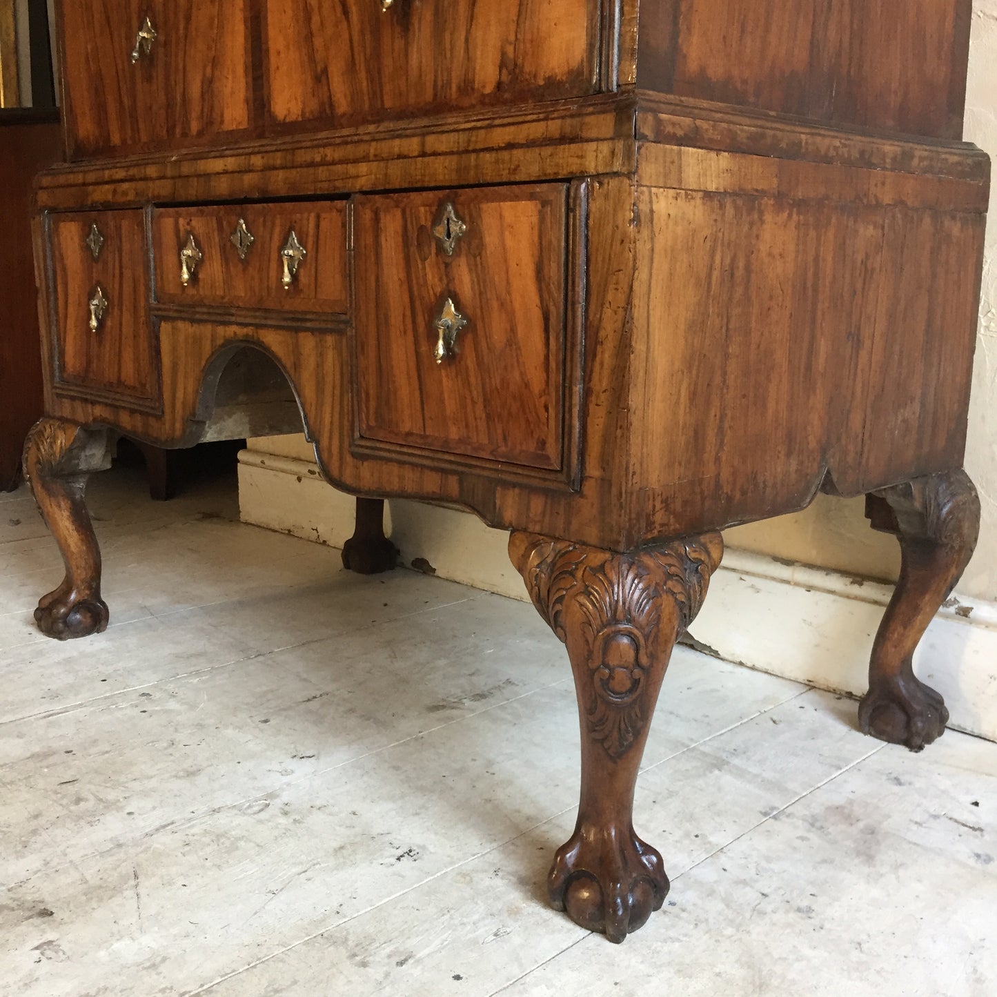 18th Century Walnut Chest On Stand