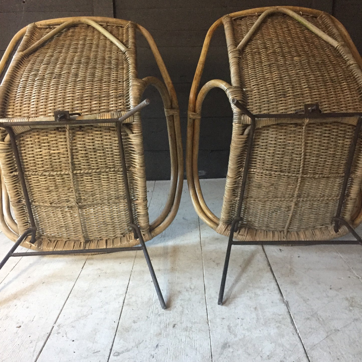 Pair Of Cane Arm Chairs