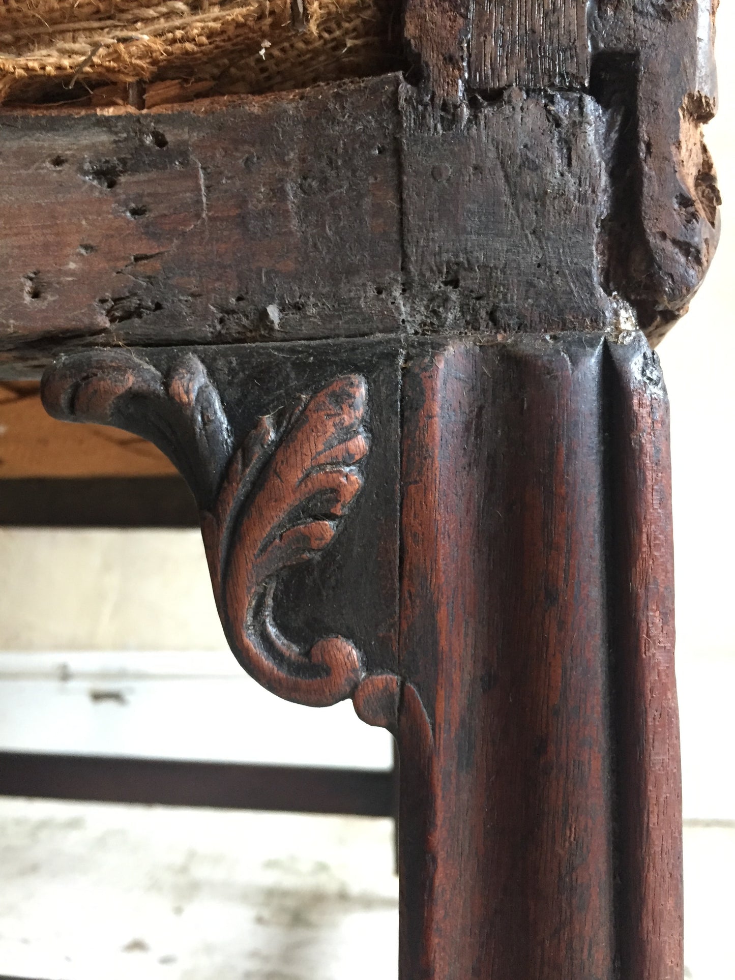 Mahogany Wing Chair