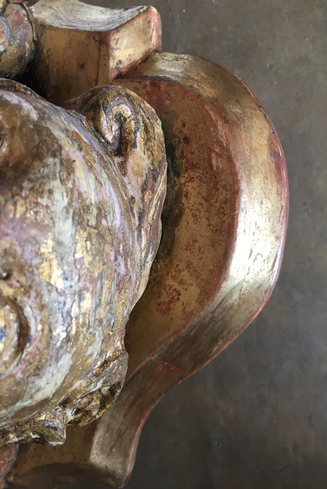 Pair Of Cherub Wall Brackets