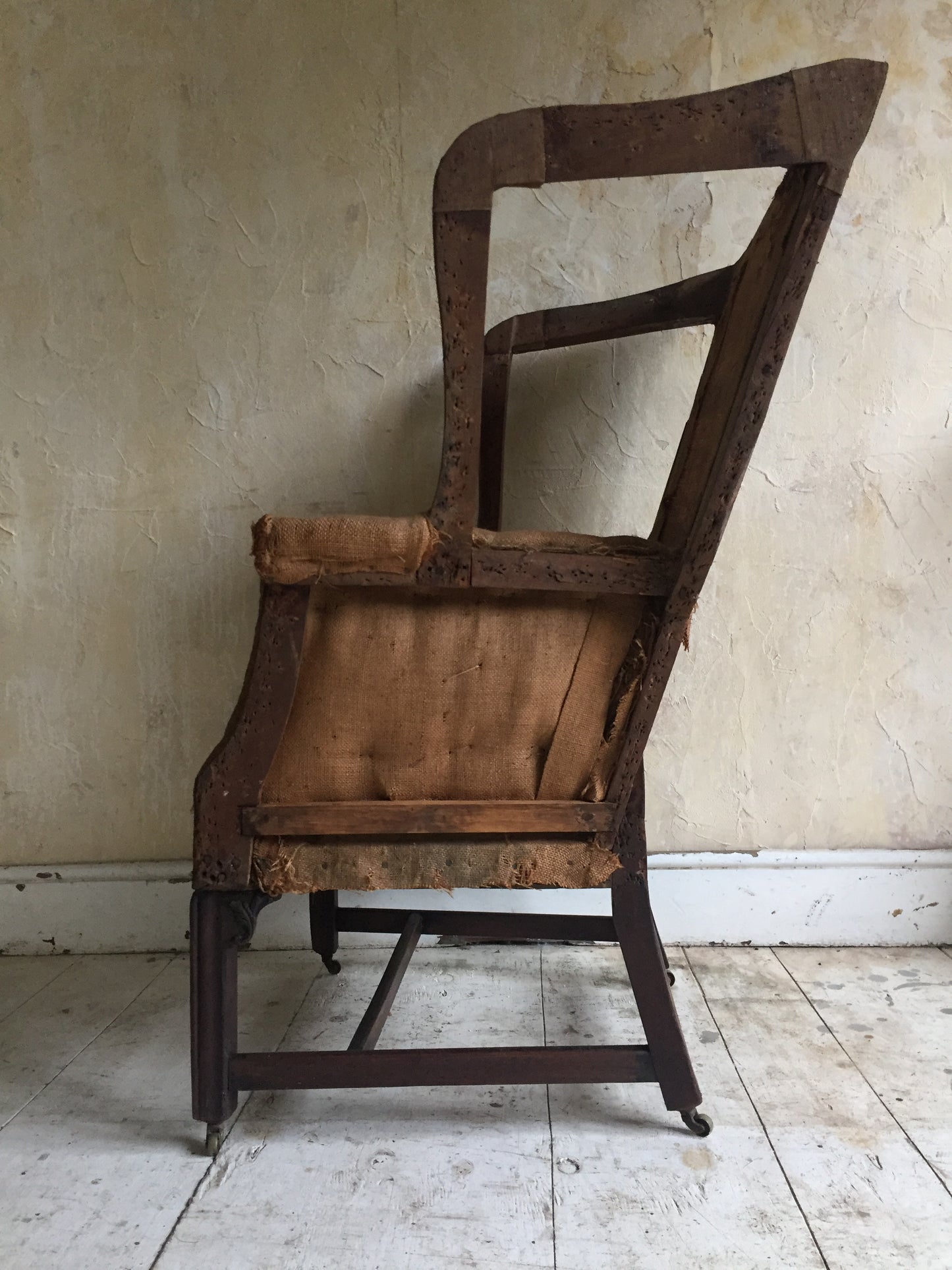 Mahogany Wing Chair