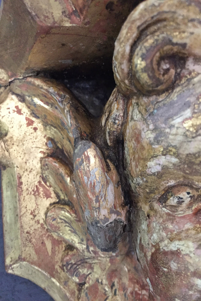 Pair Of Cherub Wall Brackets