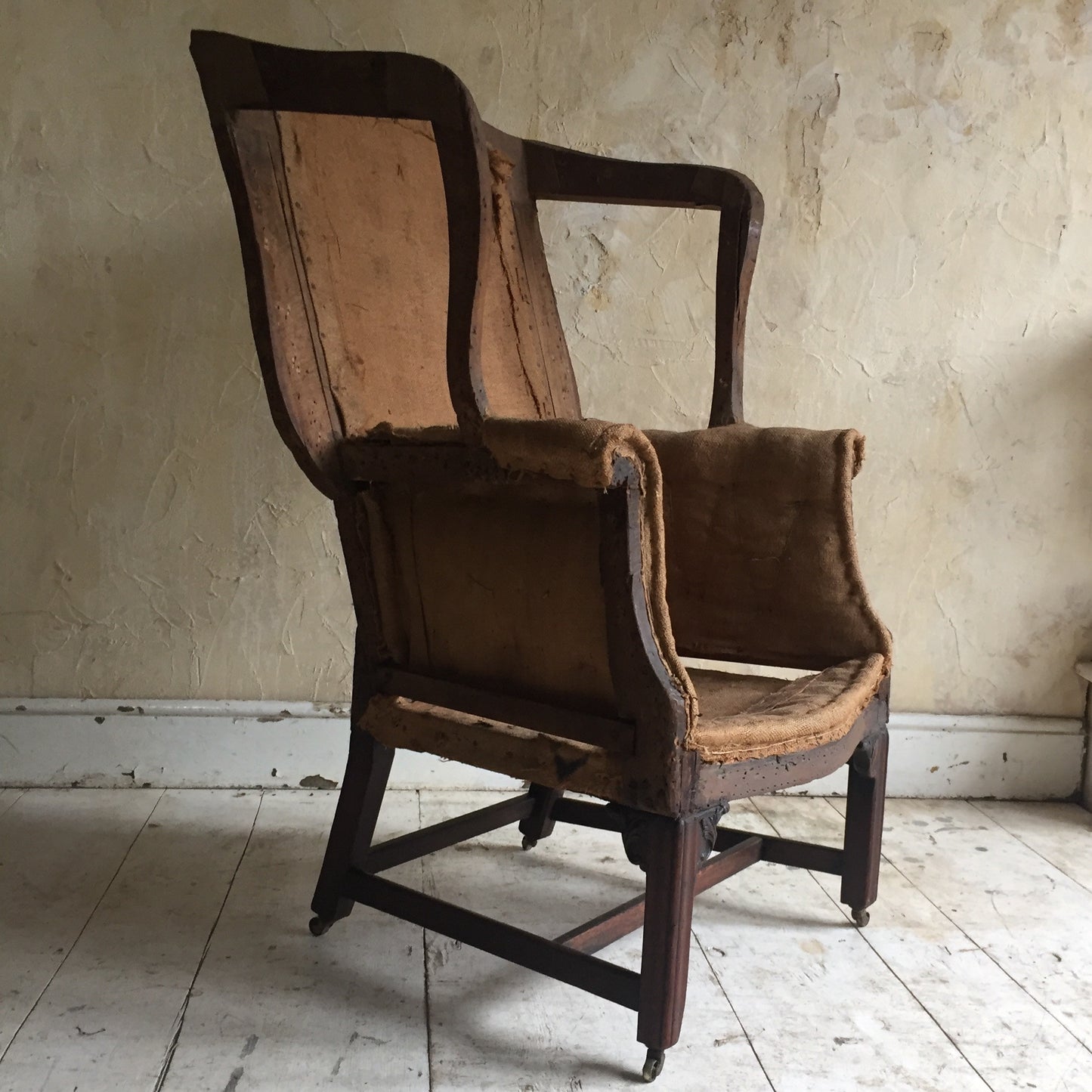 Mahogany Wing Chair