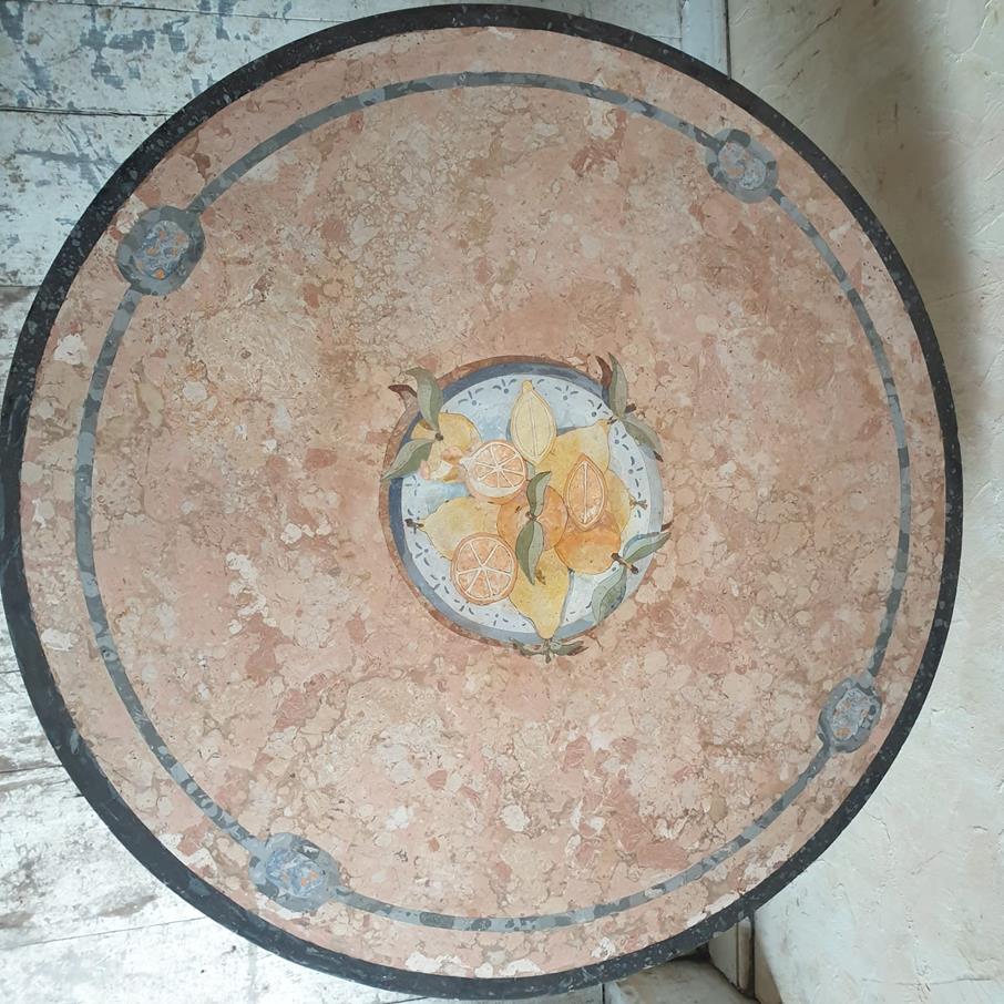 Scagliola Center Table
