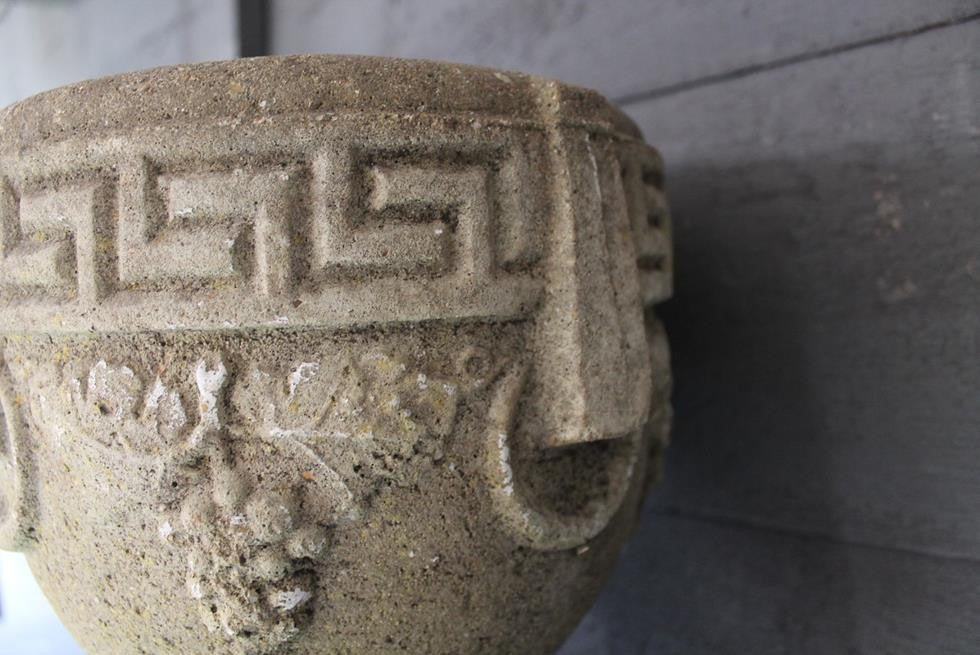 Pair Of Composition Urns