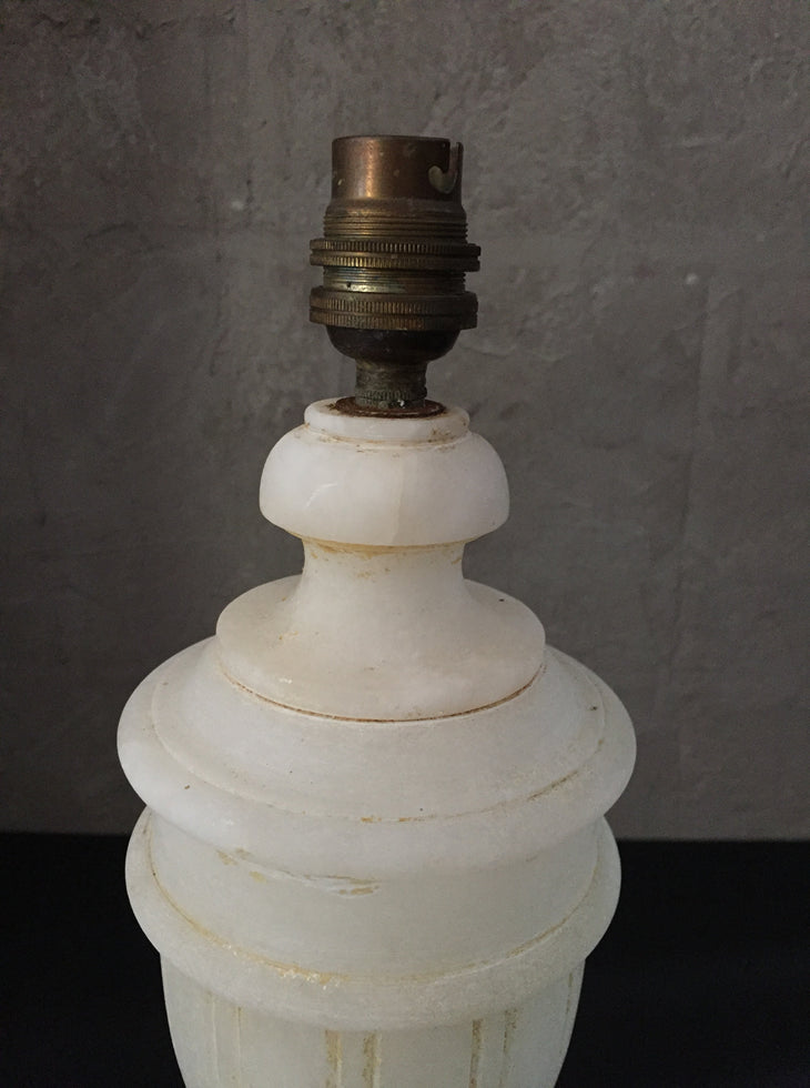 A Pair Of Marble Lamps