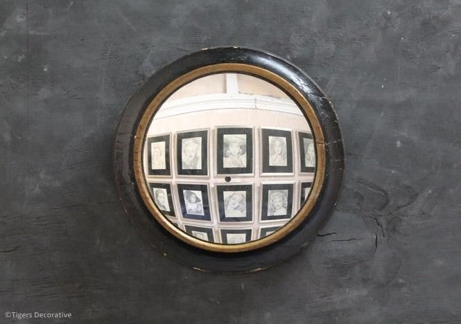 Mid 19th Century Circular Convex Mirror