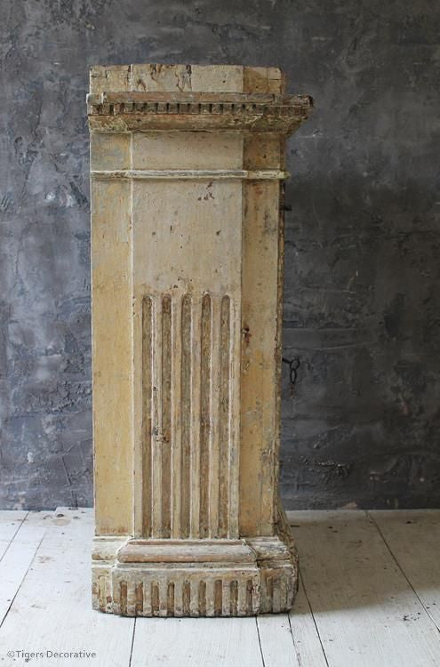 19th Century Painted Plinth Cupboard