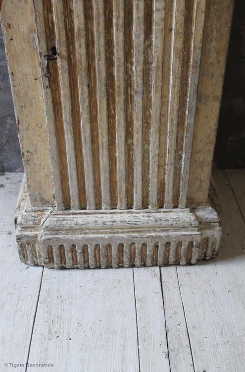 19th Century Painted Plinth Cupboard