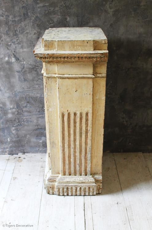 19th Century Painted Plinth Cupboard