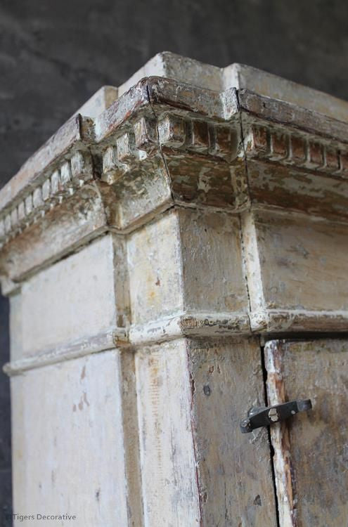 19th Century Painted Plinth Cupboard