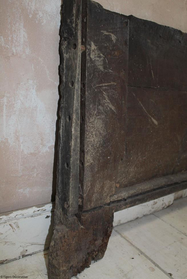 14th Century Oak Coffer Front