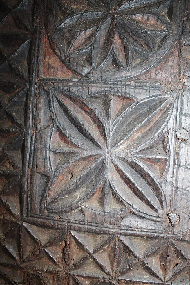 14th Century Oak Coffer Front
