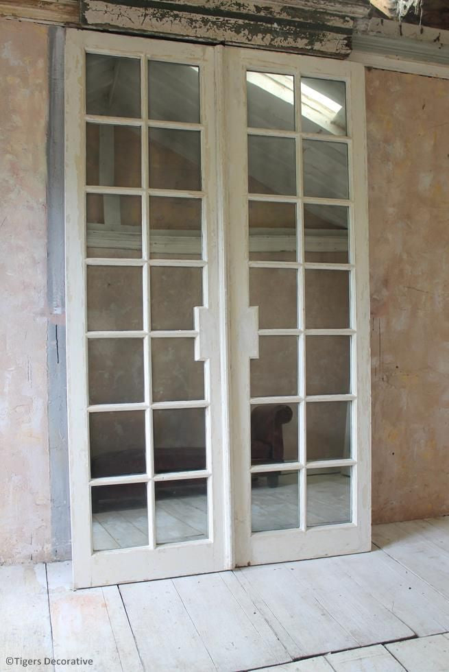 Pair Of Edwardian Conservatory Mirrored Doors