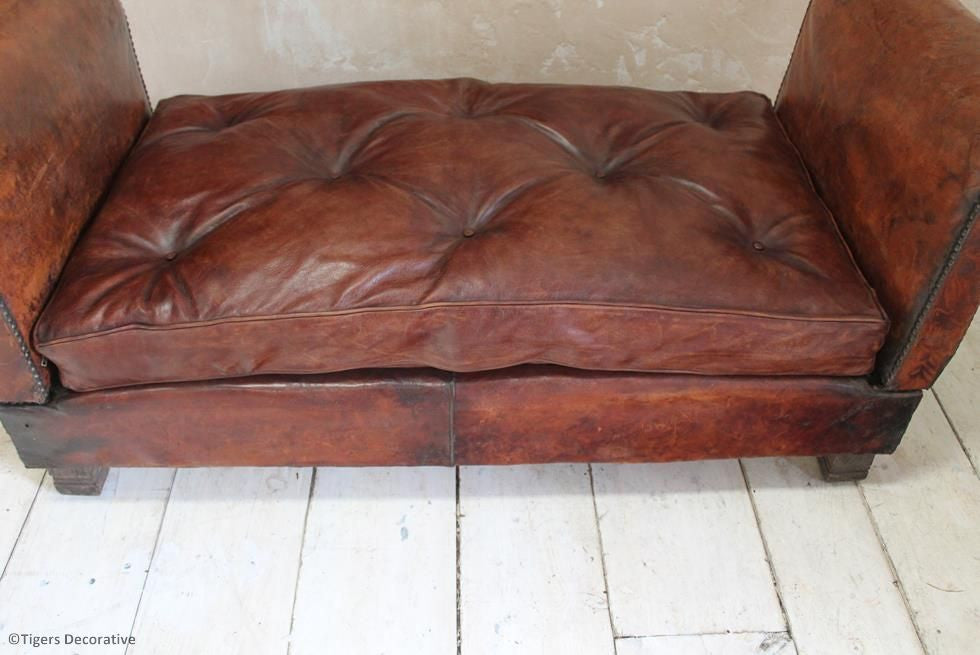 French Leather Day Bed