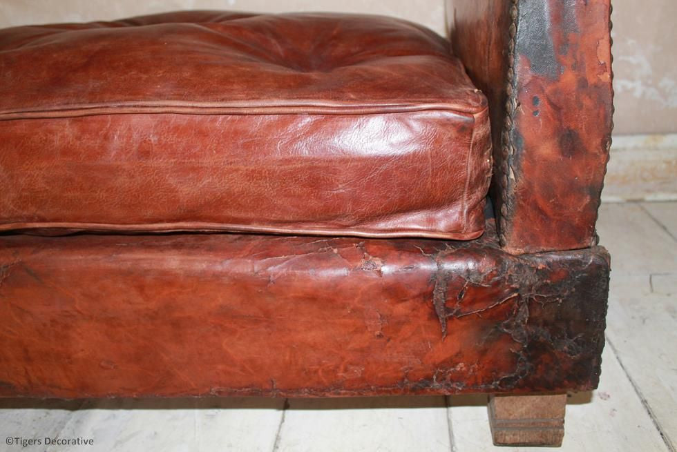 French Leather Day Bed