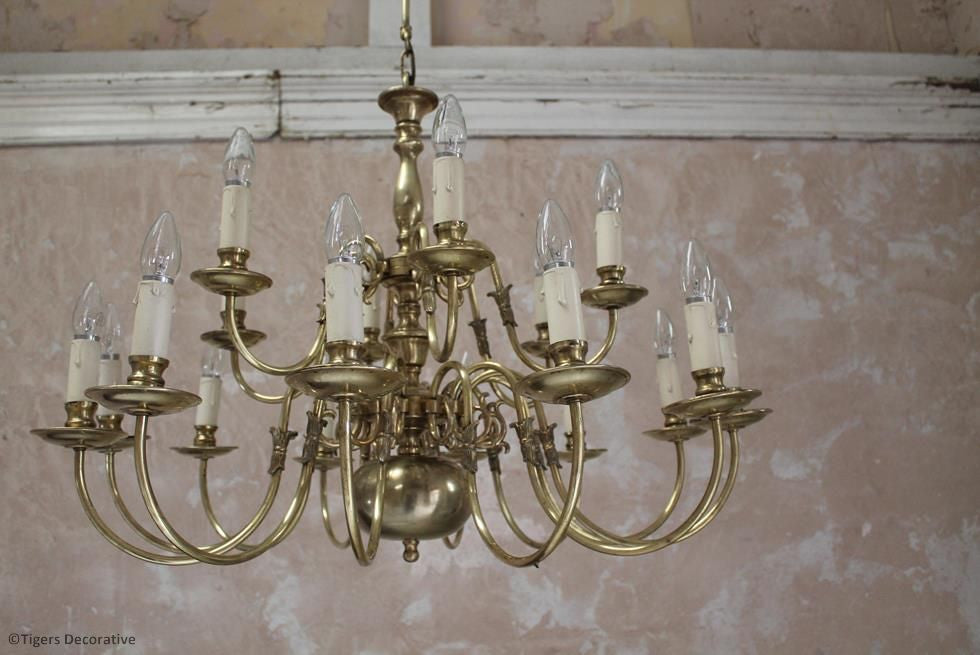 Brass Dutch Style Chandelier