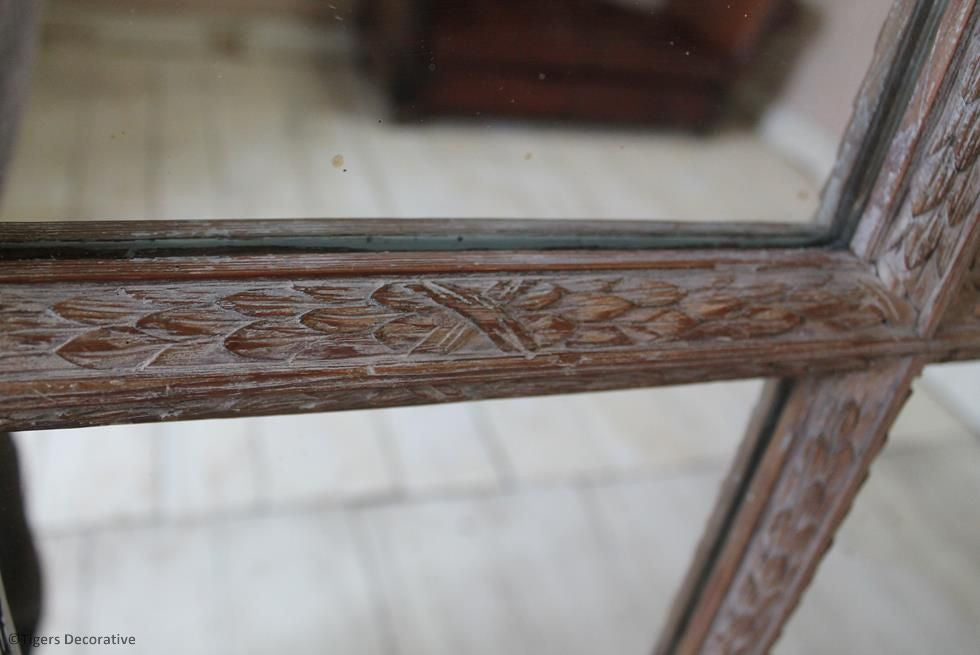 18th Century Carved Pine Mirrored Door