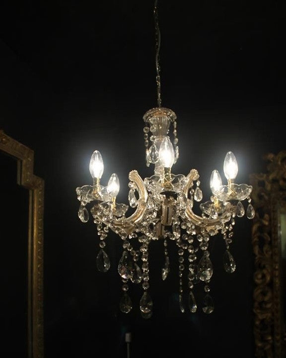 20th Century Glass Chandelier